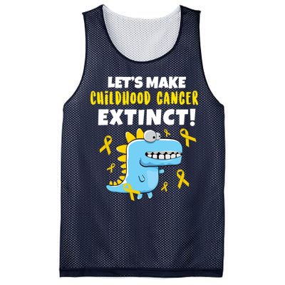 Lets Make Childhood Cancer Extinct Dinosaur Mesh Reversible Basketball Jersey Tank