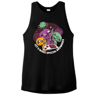 Let's Make Special Brownies Alien Ladies PosiCharge Tri-Blend Wicking Tank