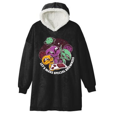 Let's Make Special Brownies Alien Hooded Wearable Blanket