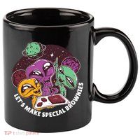 Let's Make Special Brownies Alien 11oz C Handle Ceramic Mug