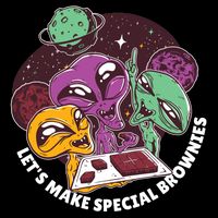 Let's Make Special Brownies Alien Drawstring Bag