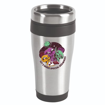 Let's Make Special Brownies Alien 16oz Travel Tumbler