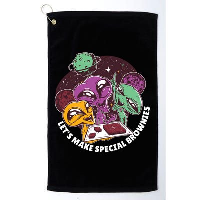 Let's Make Special Brownies Alien Golf Towel