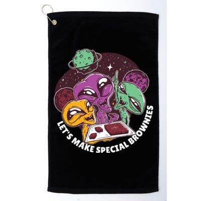 Let's Make Special Brownies Alien Platinum Collection Golf Towel