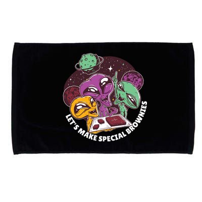 Let's Make Special Brownies Alien Microfiber Hand Towel