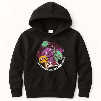 Let's Make Special Brownies Alien Kids Hoodie