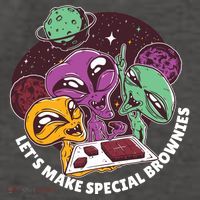 Let's Make Special Brownies Alien Vector Backpack