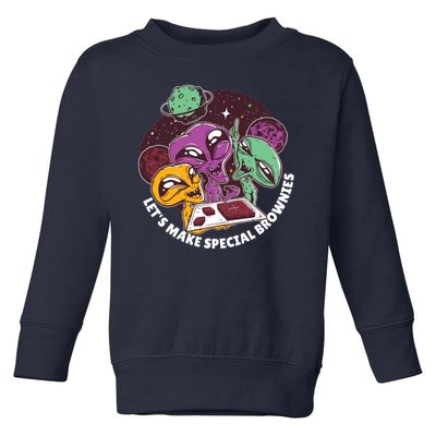 Let's Make Special Brownies Alien Toddler Sweatshirt