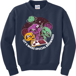 Let's Make Special Brownies Alien Kids Sweatshirt