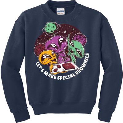 Let's Make Special Brownies Alien Kids Sweatshirt