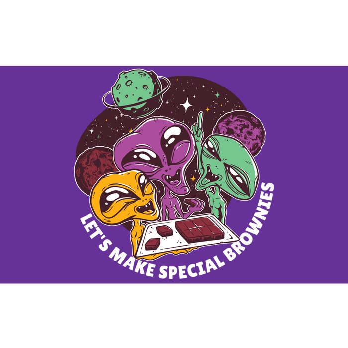 Let's Make Special Brownies Alien Bumper Sticker