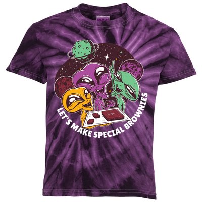 Let's Make Special Brownies Alien Kids Tie-Dye T-Shirt