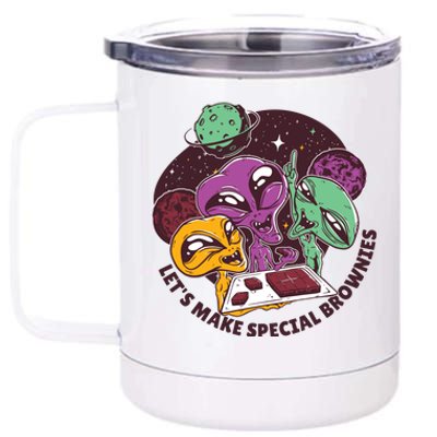 Let's Make Special Brownies Alien 12 oz Stainless Steel Tumbler Cup