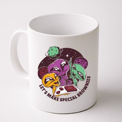 Let's Make Special Brownies Alien Coffee Mug