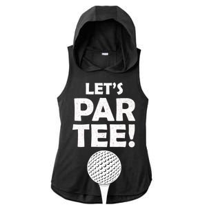 Let's Partee Golf Party Ladies PosiCharge Tri-Blend Wicking Draft Hoodie Tank