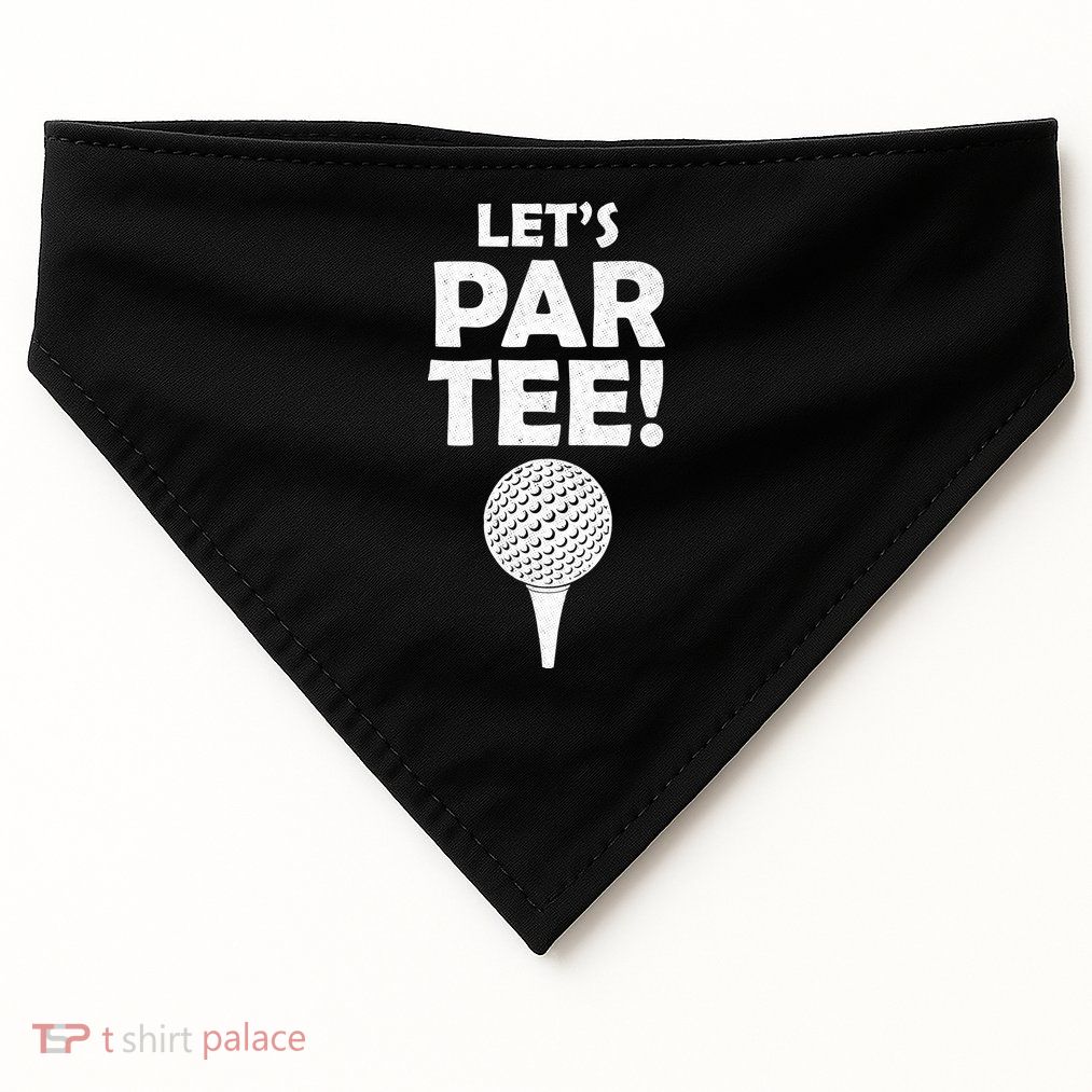 Let's Partee Golf Party USA-Made Doggie Bandana