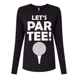 Let's Partee Golf Party Womens Cotton Relaxed Long Sleeve T-Shirt