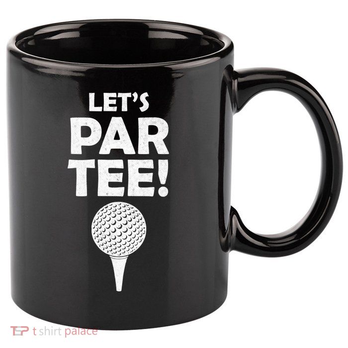 Let's Partee Golf Party 11oz C Handle Ceramic Mug