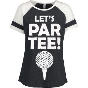 Let's Partee Golf Party Enza Ladies Jersey Colorblock Tee