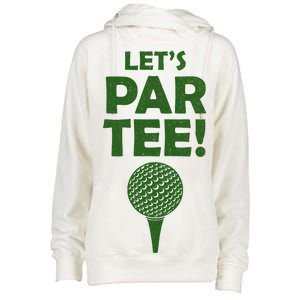 Let's Partee Golf Party Womens Funnel Neck Pullover Hood