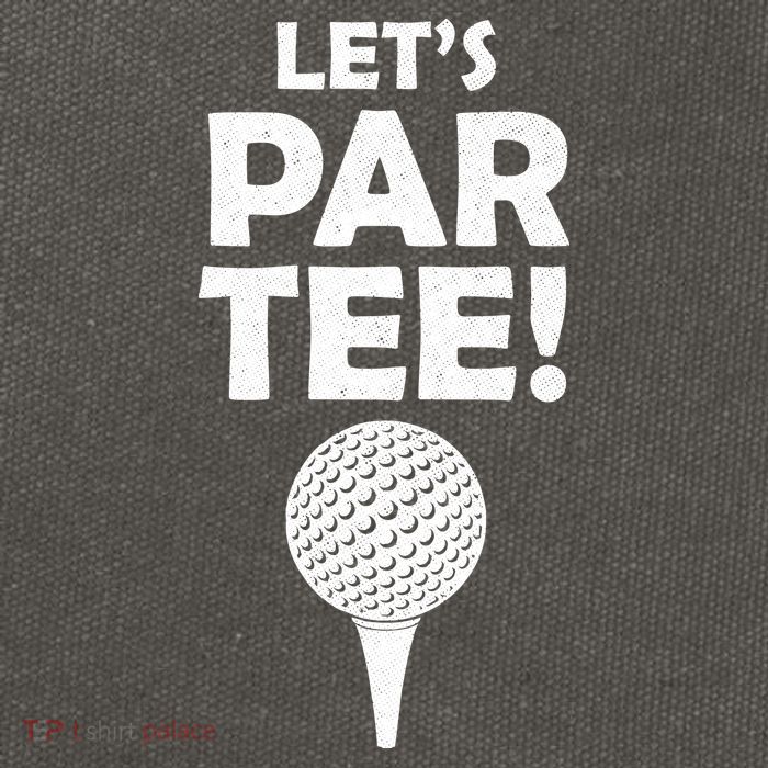 Let's Partee Golf Party Cotton Canvas Backpack