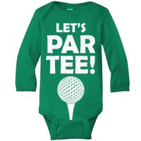 Let's Partee Golf Party Baby Long Sleeve Bodysuit