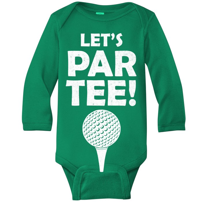 Let's Partee Golf Party Baby Long Sleeve Bodysuit