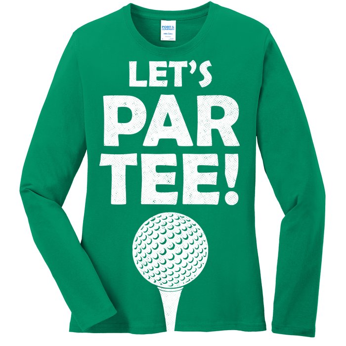 Let's Partee Golf Party Ladies Long Sleeve Shirt