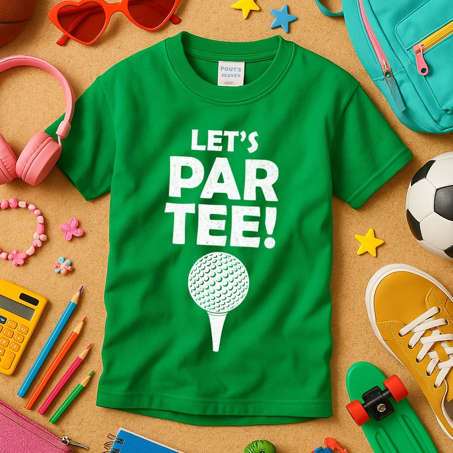 Let's Partee Golf Party Kids T-Shirt