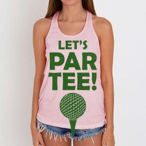 Let's Partee Golf Party Women's Knotted Racerback Tank