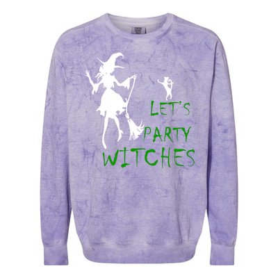 Let's Party Witches Colorblast Crewneck Sweatshirt