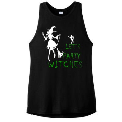 Let's Party Witches Ladies PosiCharge Tri-Blend Wicking Tank