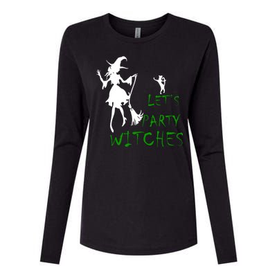 Let's Party Witches Womens Cotton Relaxed Long Sleeve T-Shirt