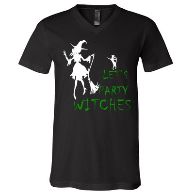 Let's Party Witches V-Neck T-Shirt