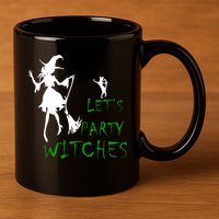 Let's Party Witches 11oz C Handle Ceramic Mug