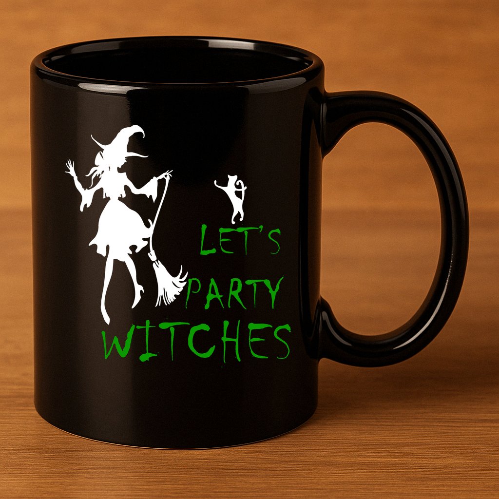 Let's Party Witches 11oz C Handle Ceramic Mug