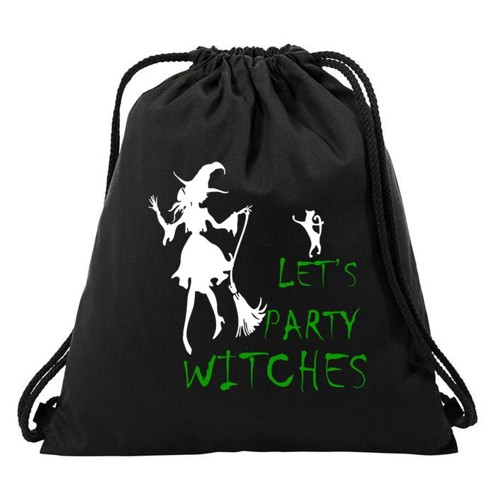 Let's Party Witches Drawstring Bag