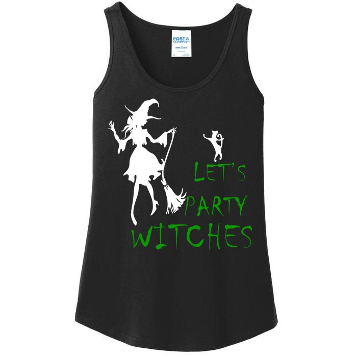 Let's Party Witches Ladies Essential Tank