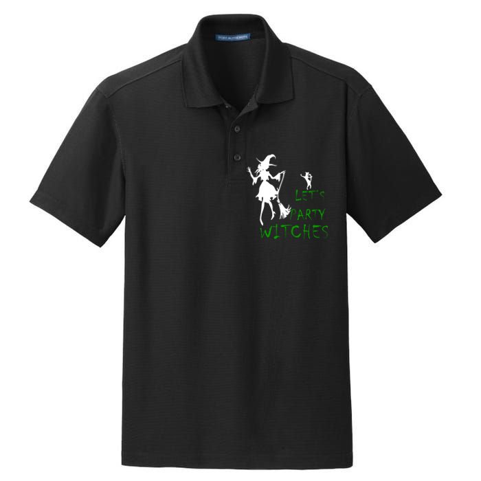 Let's Party Witches Dry Zone Grid Polo