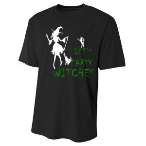 Let's Party Witches Performance Sprint T-Shirt