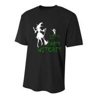 Let's Party Witches Youth Performance Sprint T-Shirt