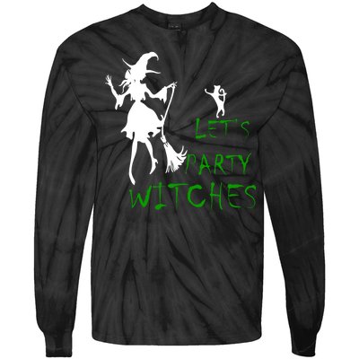 Let's Party Witches Tie-Dye Long Sleeve Shirt