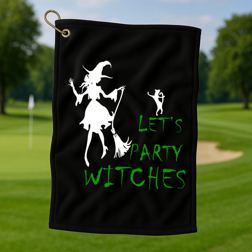 Let's Party Witches Golf Towel