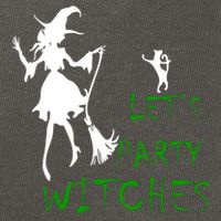 Let's Party Witches Cotton Canvas Backpack