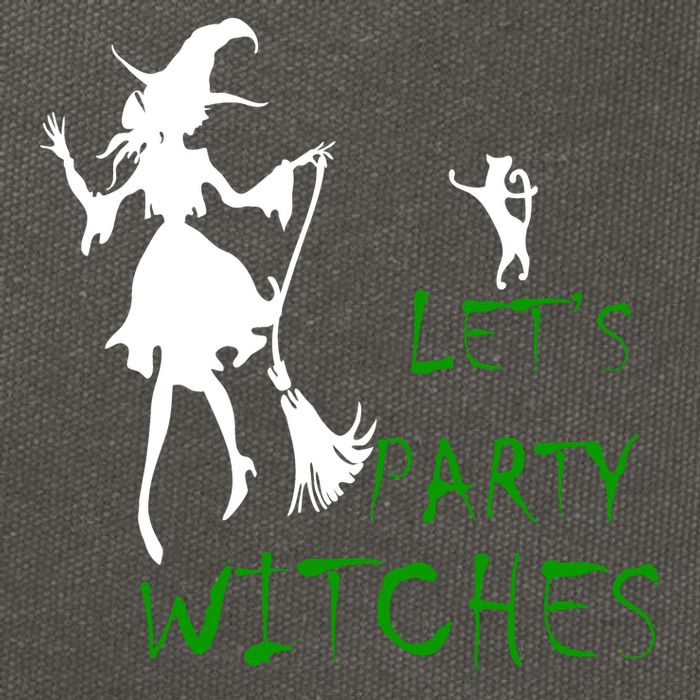Let's Party Witches Cotton Canvas Backpack
