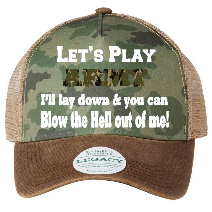 Let's Play Army Blow Me Legacy Tie Dye Trucker Hat