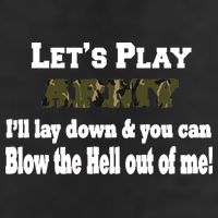 Let's Play Army Blow Me 7 Panel Mesh Trucker Snapback Hat