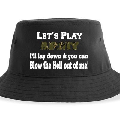 Let's Play Army Blow Me Sustainable Bucket Hat