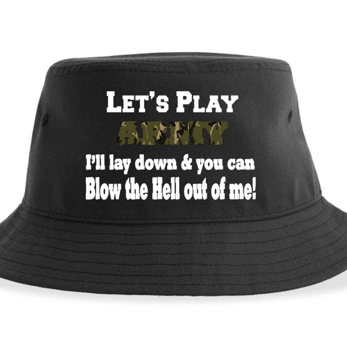 Let's Play Army Blow Me Sustainable Bucket Hat