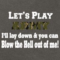 Let's Play Army Blow Me Cotton Canvas Backpack